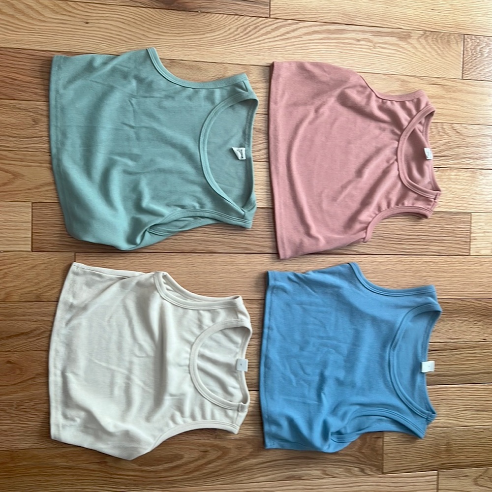 Size 11-12      Great condition        Never worn       Cropped tank tops